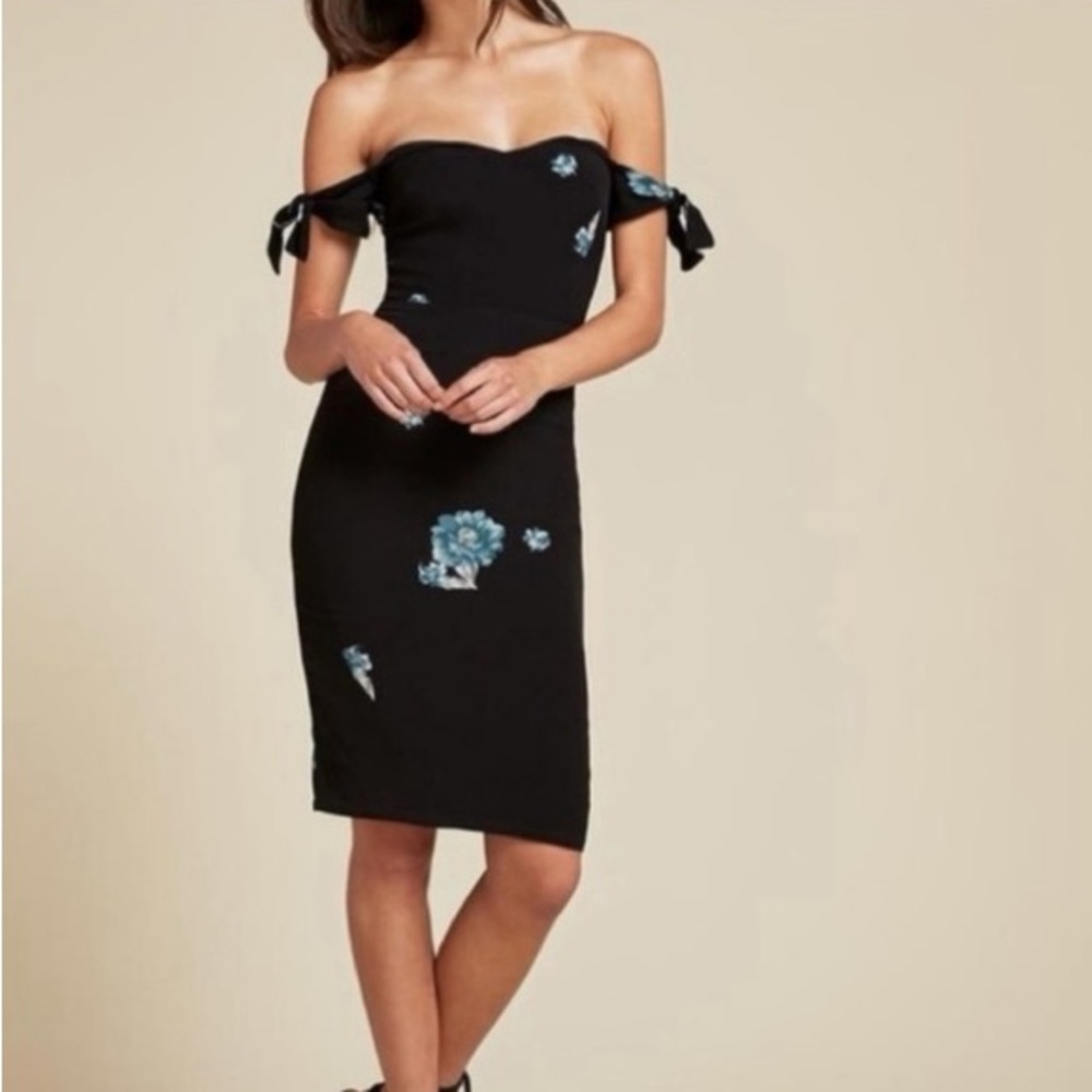 Reformation Marla Off-the-Shoulder Midi Dress - Size 2